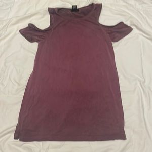 Maroon shoulder top